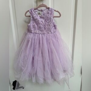 NWOT Marmellata 2T Lavender Purple Sleeveless Crew Neck Formal Dress